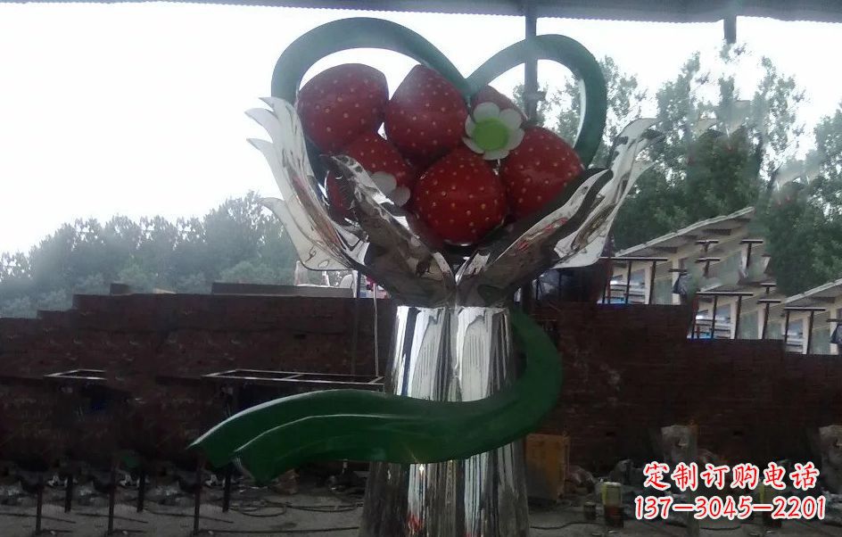 佛山不锈钢水果雕塑精美绝伦