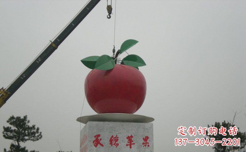 佛山不锈钢苹果雕塑艺术与美学的完美结合