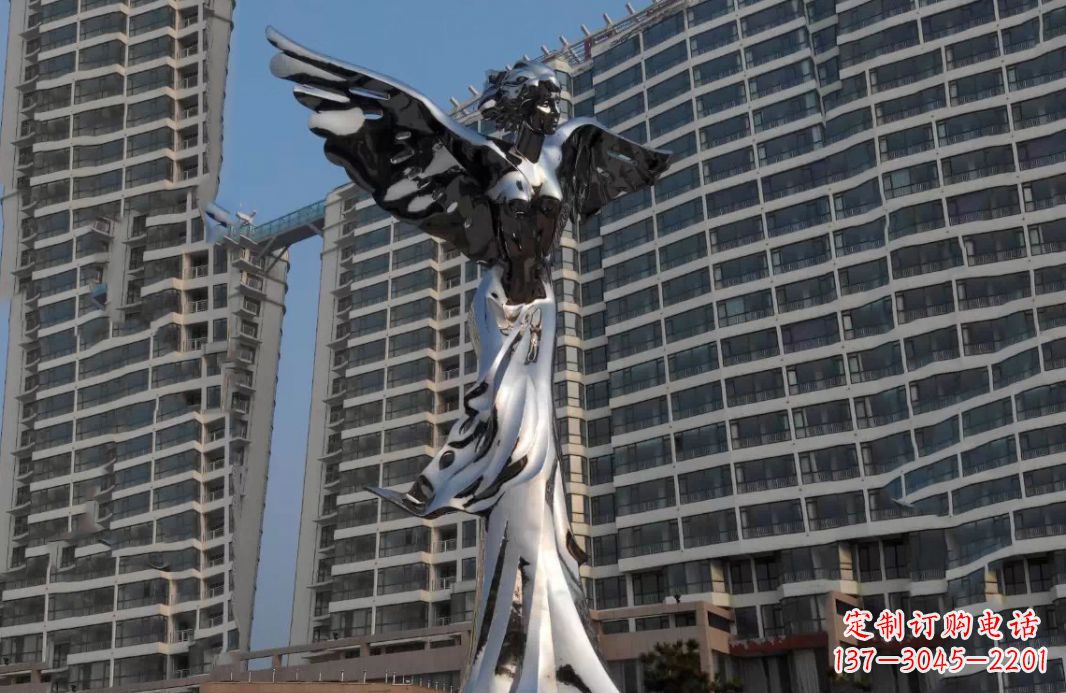 佛山不锈钢天使灿烂的城市景观