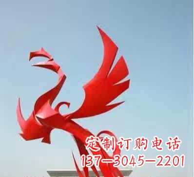 佛山不锈钢铁艺凤凰雕塑美丽的象征