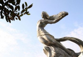佛山女娲传承中华神话的不锈钢雕塑