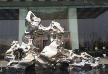 佛山精美太湖石雕塑，不锈钢企业的杰作