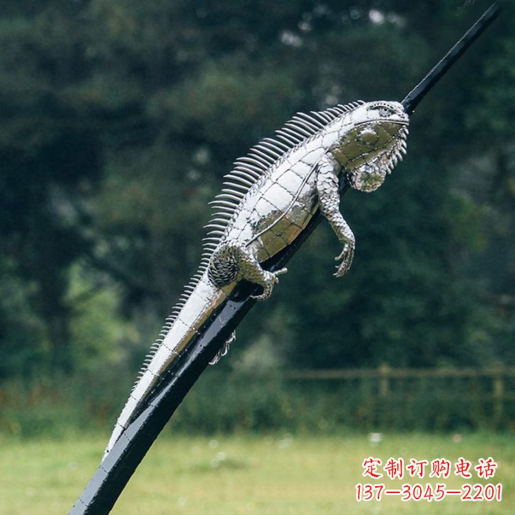 佛山不锈钢蜥蜴雕塑艺术的精美体现