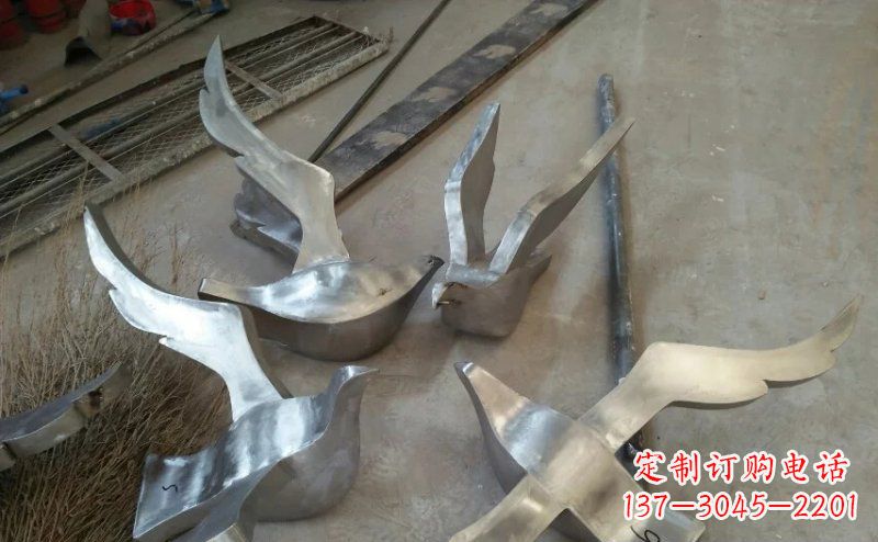 佛山精美的不锈钢小型鸽子雕塑