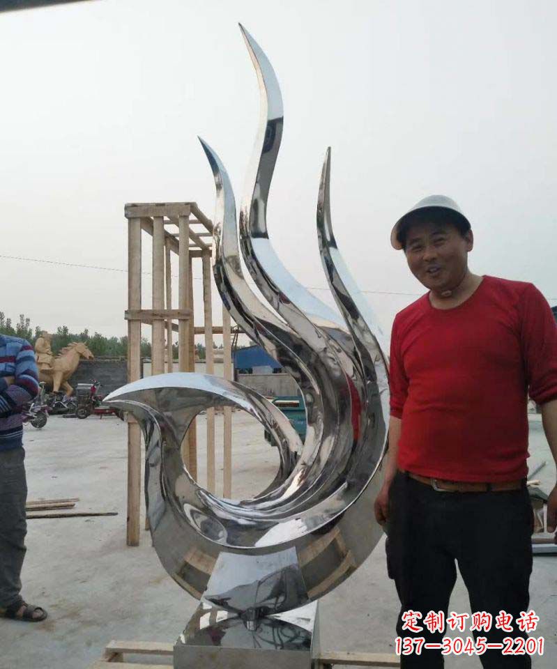 佛山不锈钢艺术之美——凤凰雕塑
