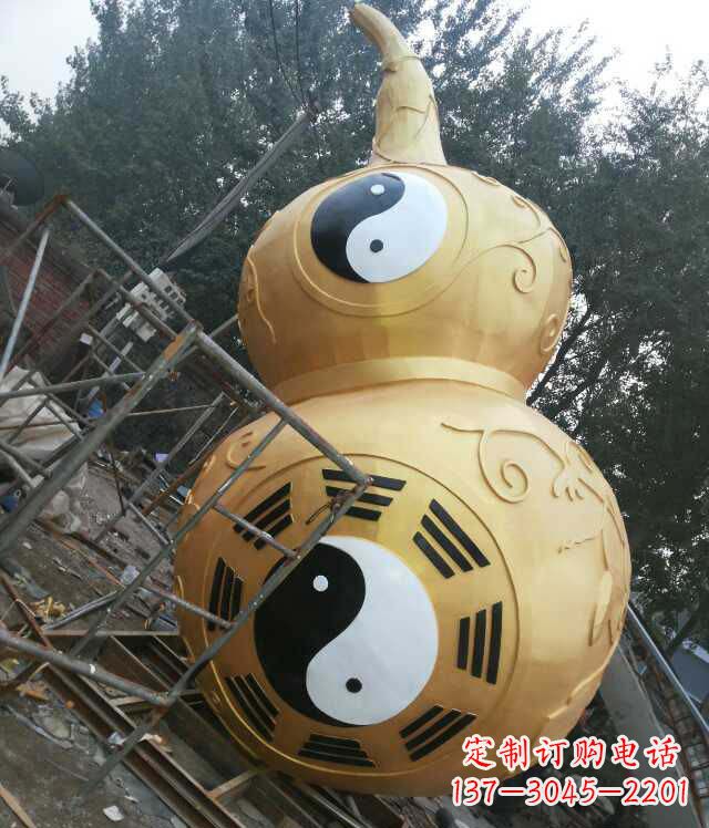 佛山精美不锈钢葫芦雕塑
