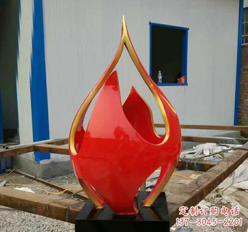 佛山不锈钢艺术景观火龙果雕塑