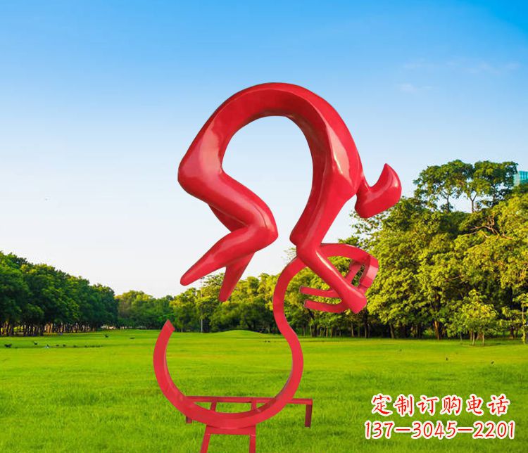 佛山不锈钢自行车雕塑精致美观的园林装置