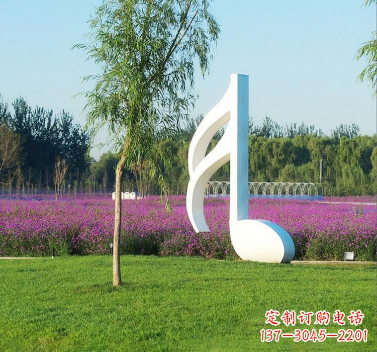 佛山不锈钢音符雕塑——点亮园林的音乐之美