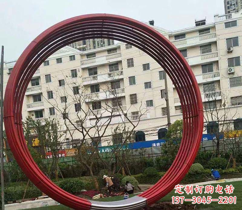 佛山不锈钢圆环雕塑精致而经久耐用