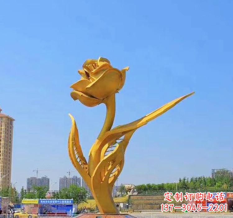 佛山精美不锈钢紫荆花雕塑
