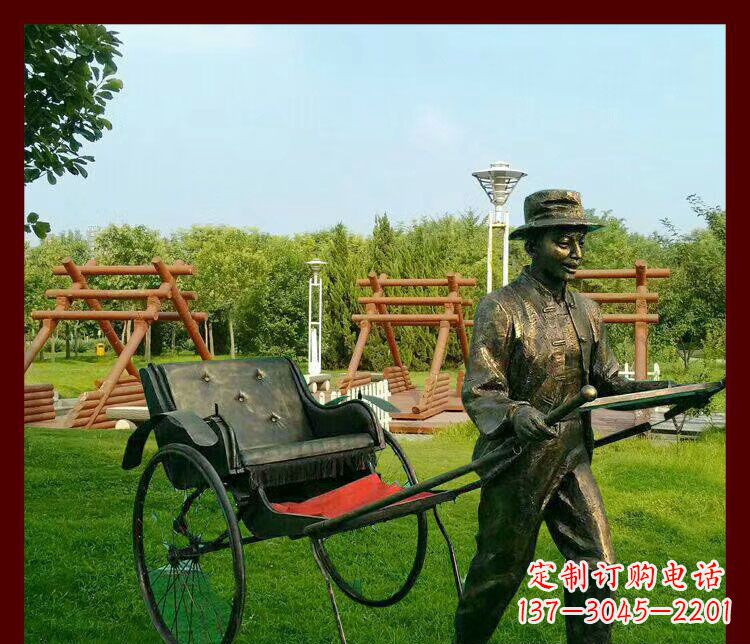 佛山细说黄包车夫人雕塑