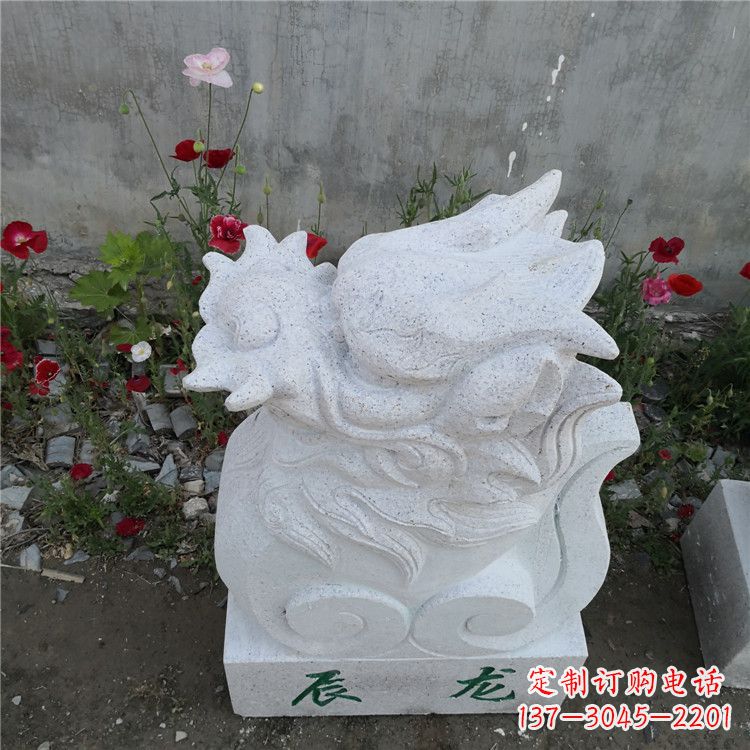 佛山辰龙—汉白玉动物雕塑摆件
