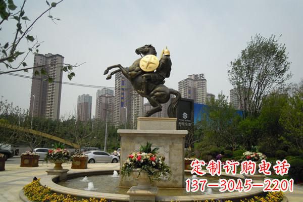 佛山铸造城市象征——铜马战士雕塑
