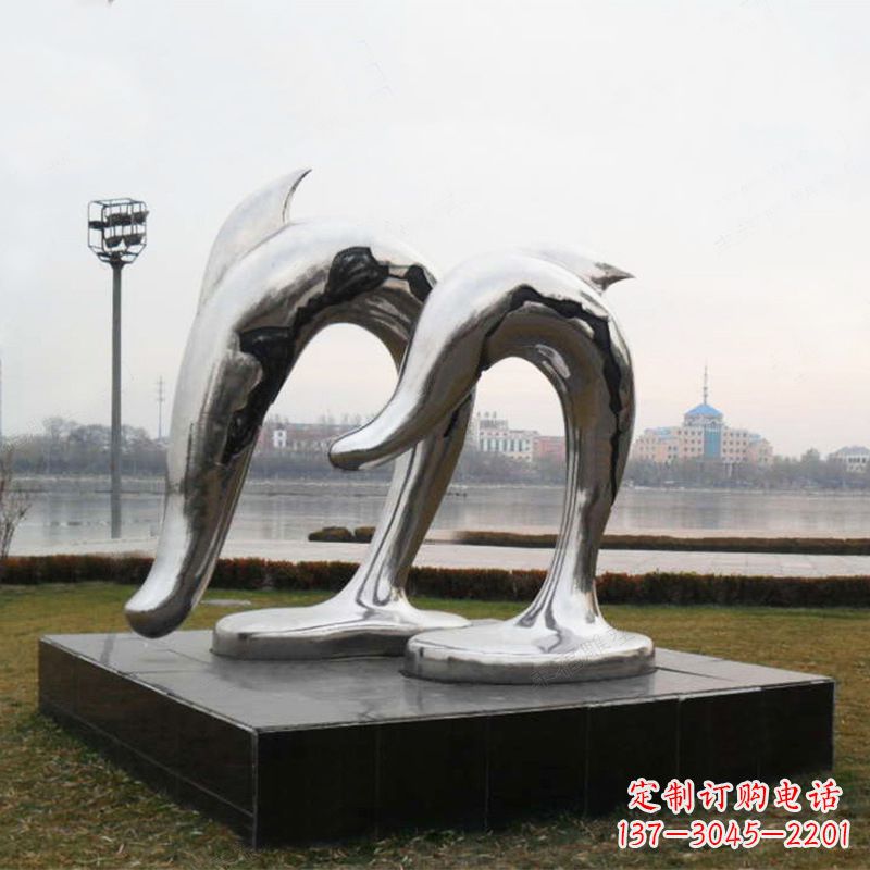 佛山海豚公园动物景观雕塑的精灵