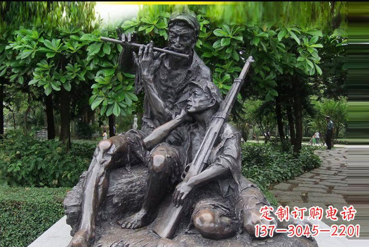 佛山红军战士雕塑——抒发军旅情怀
