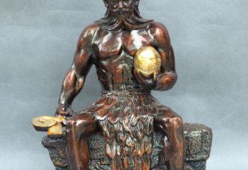 佛山神农大帝坐姿雕塑像