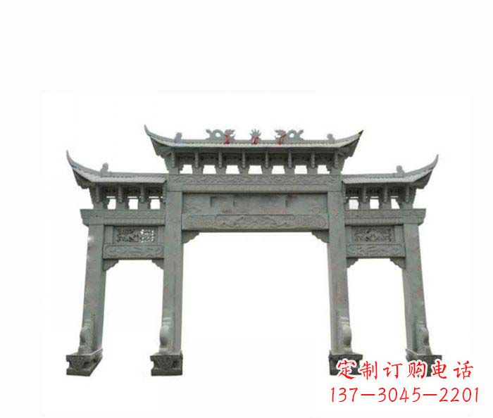 佛山牌楼上的雕塑