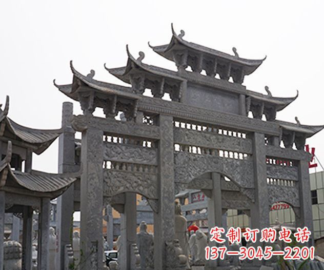 佛山牌坊石雕传承传统文化的艺术精品