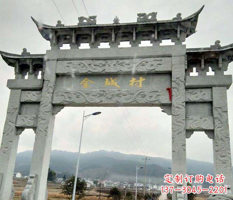 佛山该牌坊雕塑。