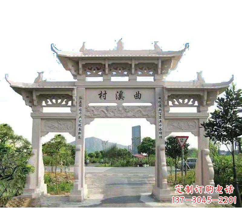 佛山精美牌坊雕塑——村庄的艺术瑰宝
