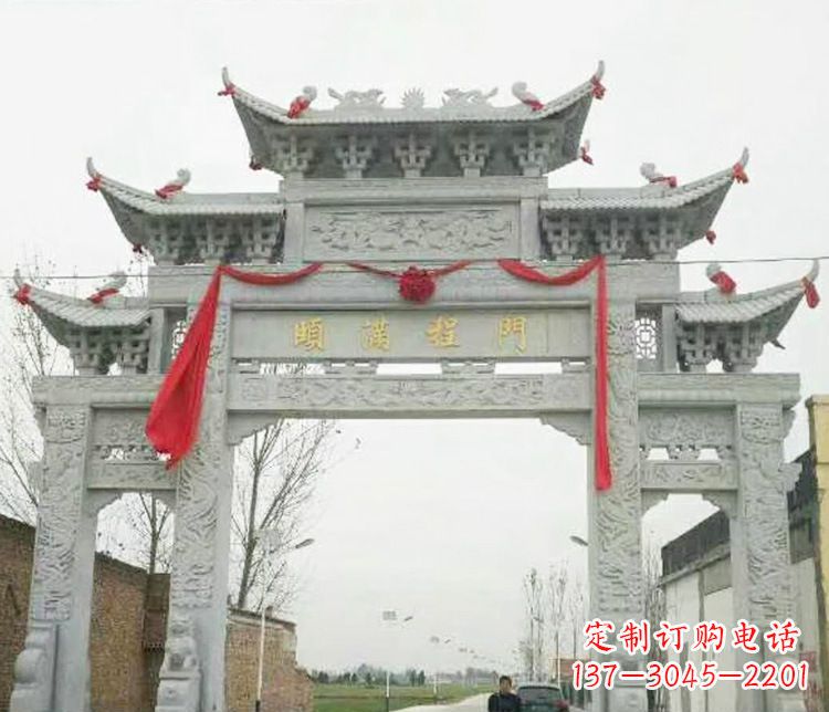 佛山牌坊雕塑纪念历史,传承文化