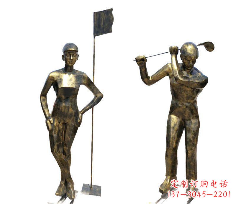 佛山高尔夫雕塑传承高尔夫文化的艺术精品