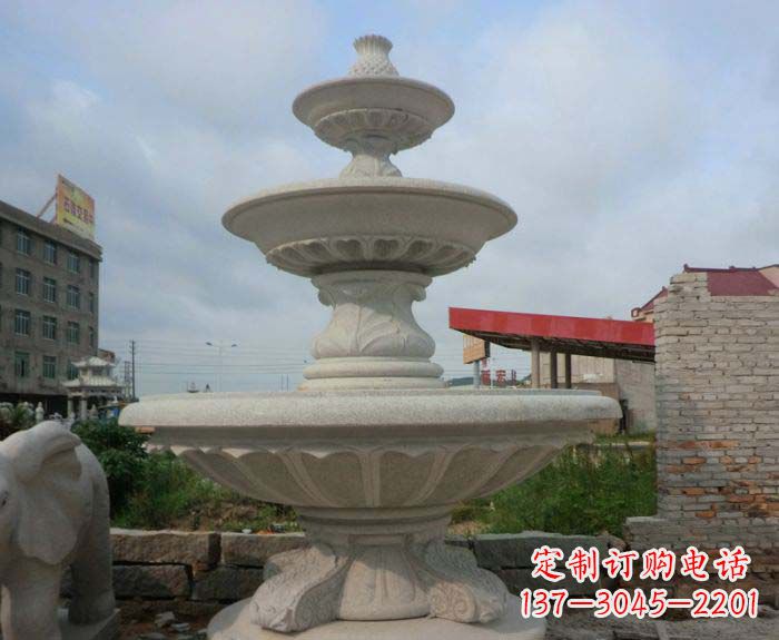 佛山喷泉雕塑灵动精致的大理石美