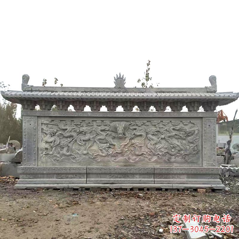 佛山大理石影壁雕塑美丽的艺术精品