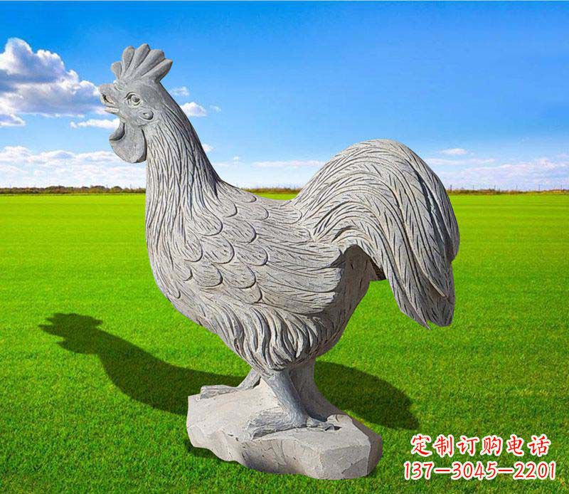 佛山大理石公鸡雕塑精美的艺术瑰宝