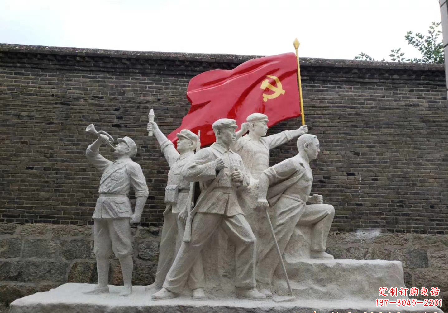 佛山红军雕塑把热血革命历史永久留存