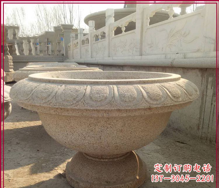 佛山大理石花盆雕塑