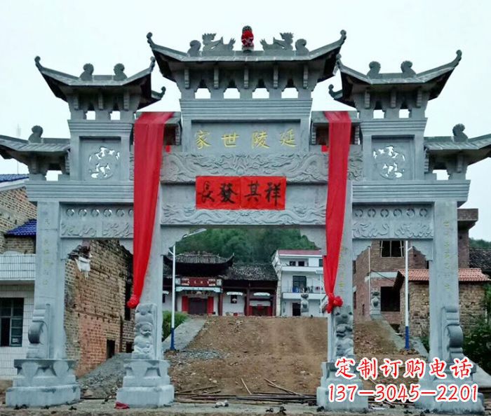 佛山精美大理石牌坊雕塑