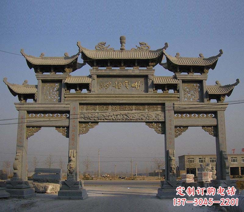 佛山大理石牌楼雕塑定制