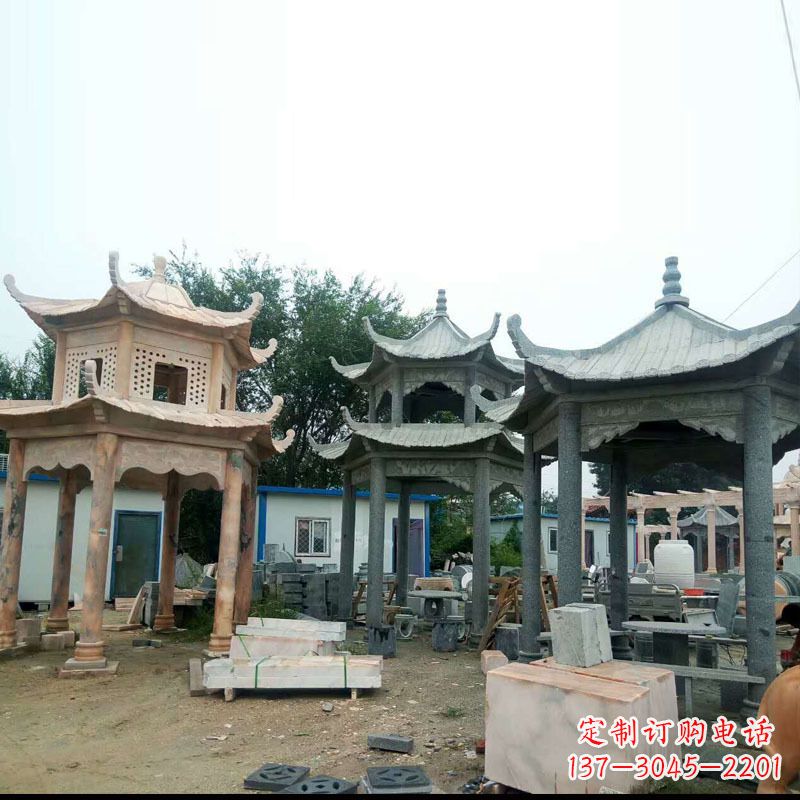 佛山精美大理石凉亭雕塑