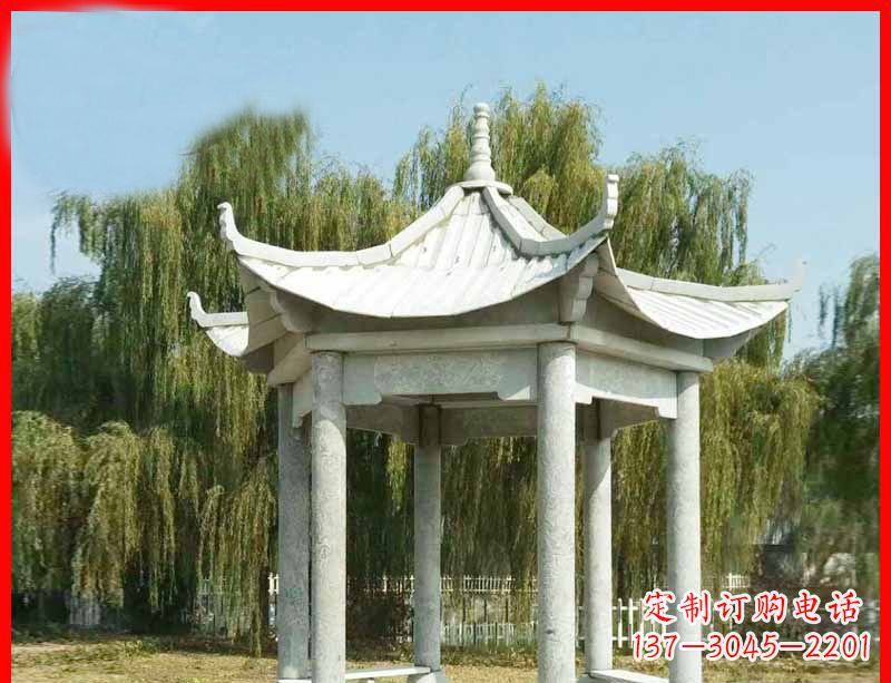 佛山精美大理石凉亭雕塑