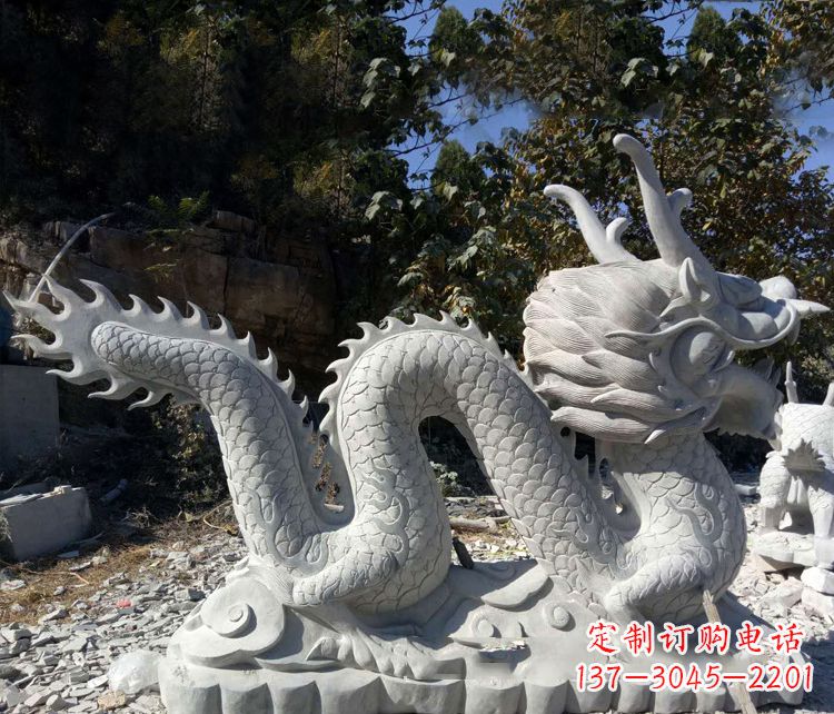 佛山精美大理石龙雕塑