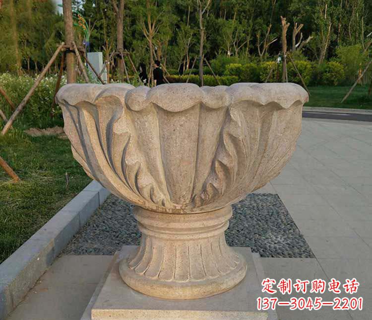 佛山大理石欧式花钵雕塑