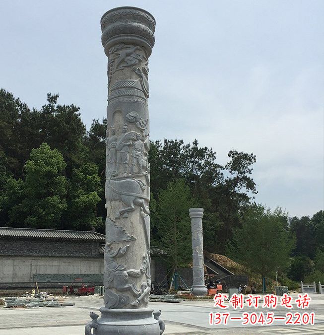 佛山大理石龙柱雕塑