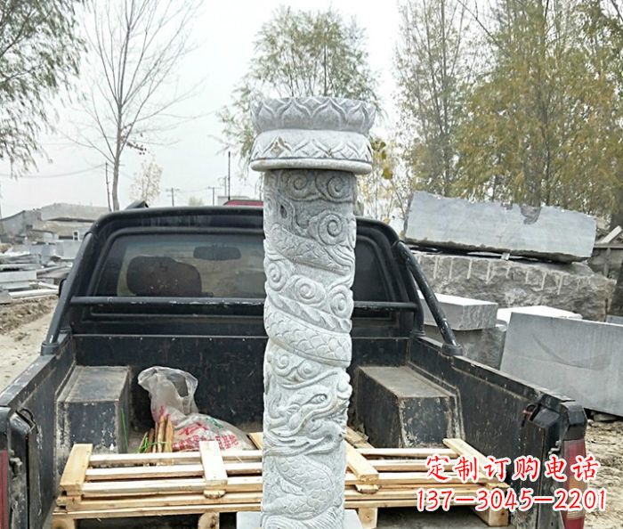 佛山大理石龙柱雕塑