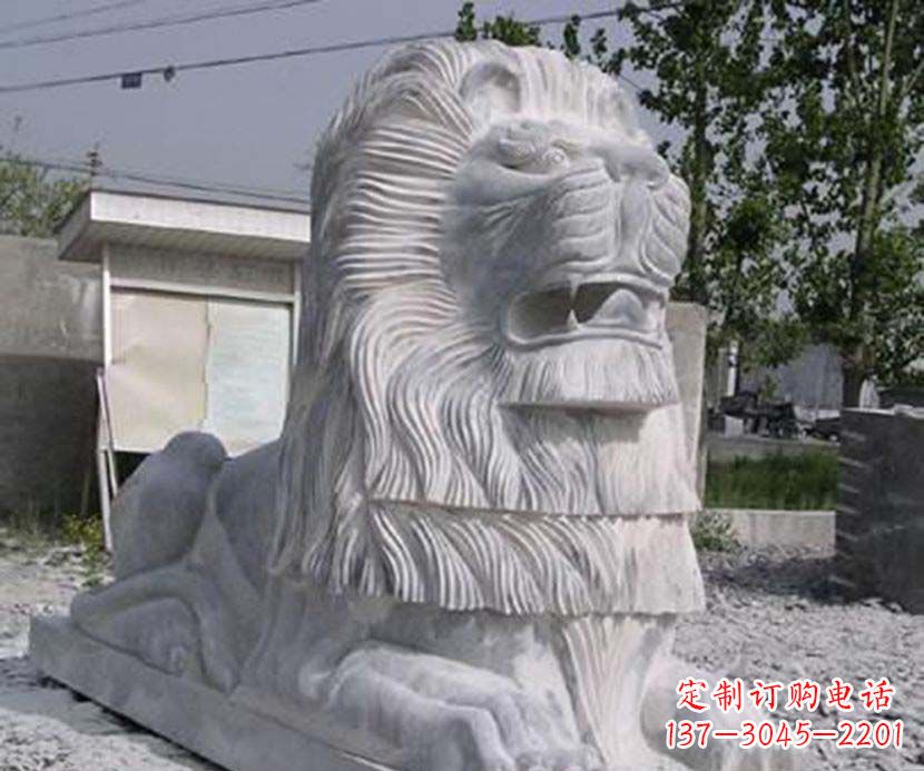 佛山大理石西洋狮子石雕塑