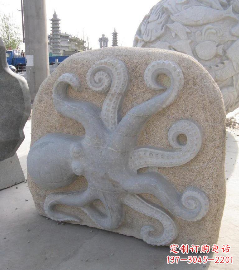 佛山精美大理石章鱼雕塑