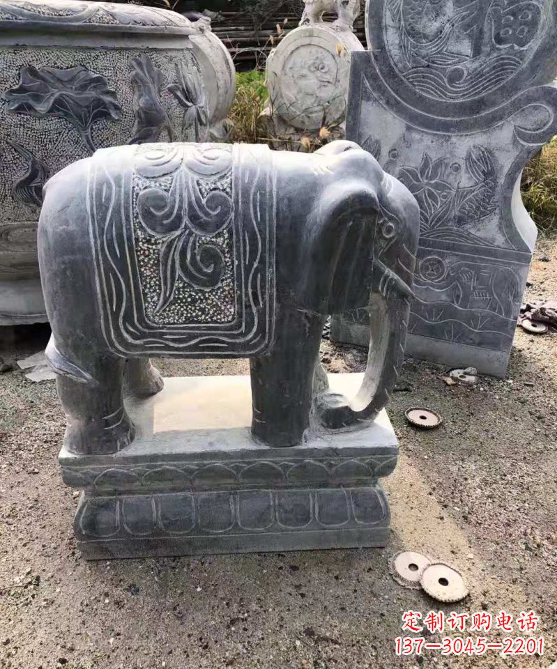佛山大理石大象雕塑
