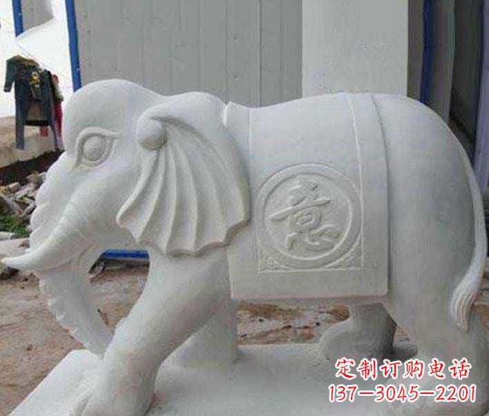 佛山传承财富祝福,大理石招财大象雕塑