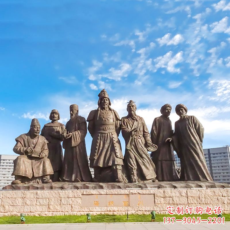 佛山成吉思汗雕塑,赞颂大蒙古国建国者