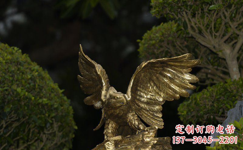 佛山精美大鹏展翅老鹰铜雕