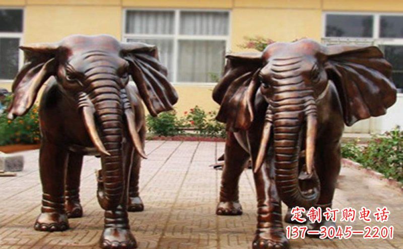 佛山大象铜雕艺术塑像
