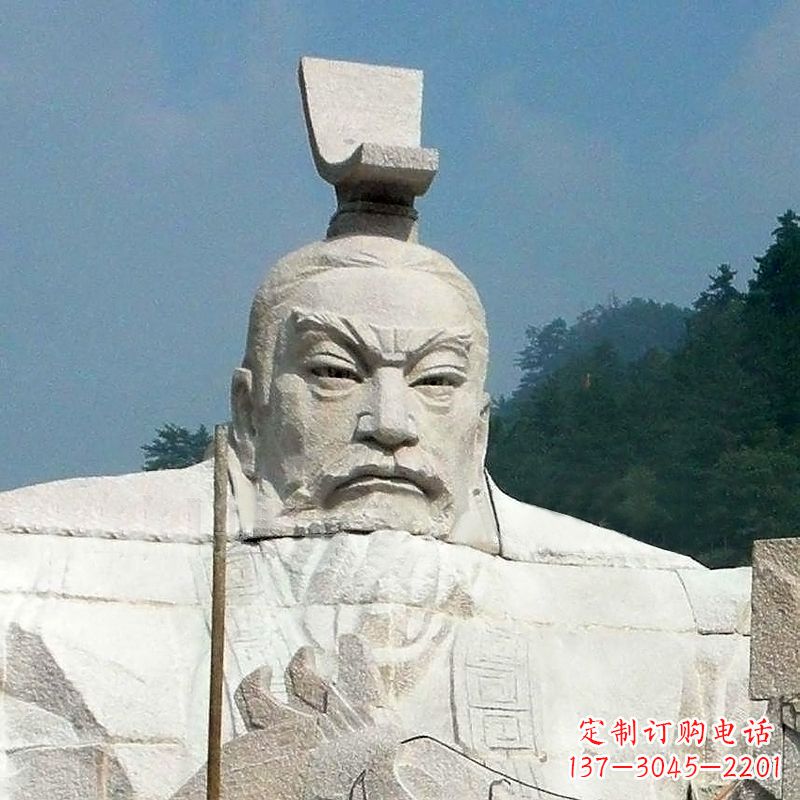 佛山汉武帝刘彻石雕塑