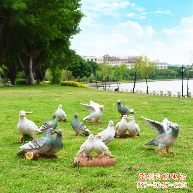 佛山大学和平鸽雕塑