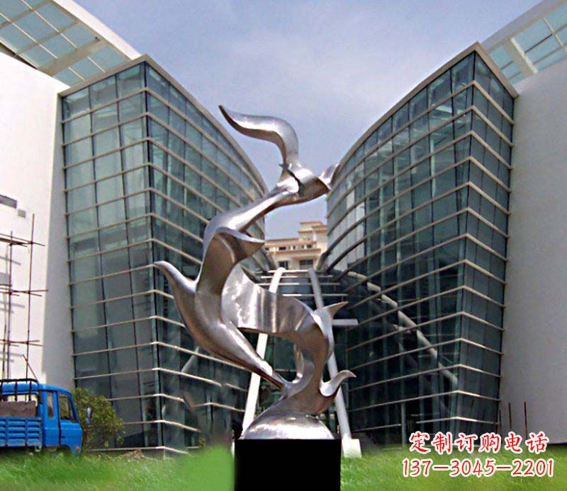 佛山大雁城市不锈钢雕塑